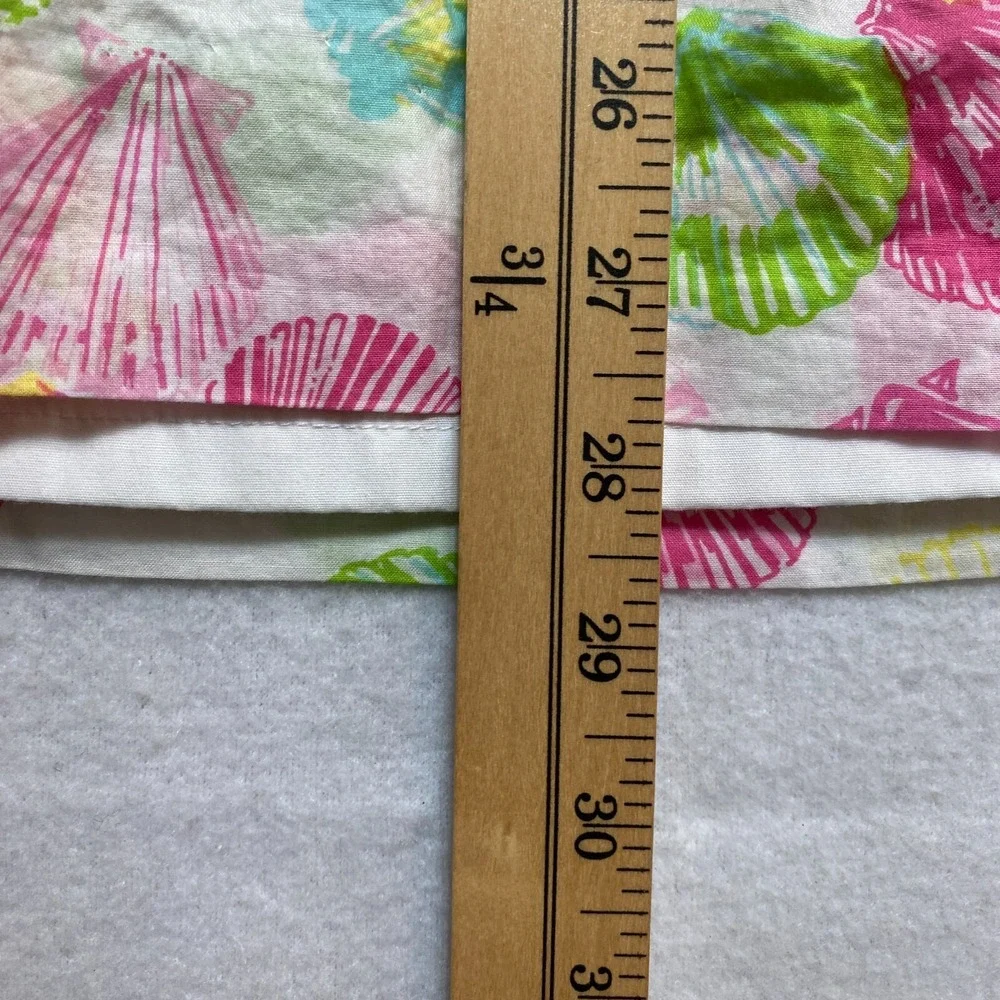 Lilly Pulitzer Dress Womens 8 Strapless Seashell Clam Digger Gweneth - Picture 9 of 10